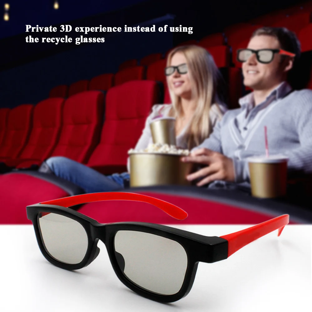 Пассивные 3D очки G66 Поляризованные линзы для кинотеатра легкие портативные