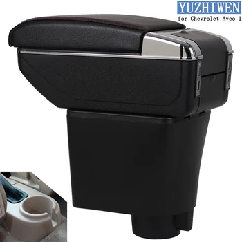 

For Chevrolet Aveo Armrest Box Aveo 1 Universal Car Central Armrest Storage Box cup holder ashtray modification accessories