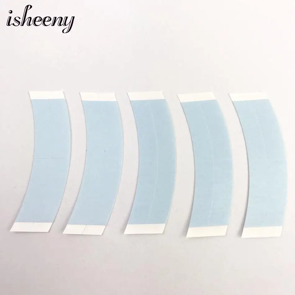 36pcs Double Side Hair Tape Tabs Glue Hair Adhesives Blue Hair Hold For Lace Wig Extension Toupee Lace Front Tape