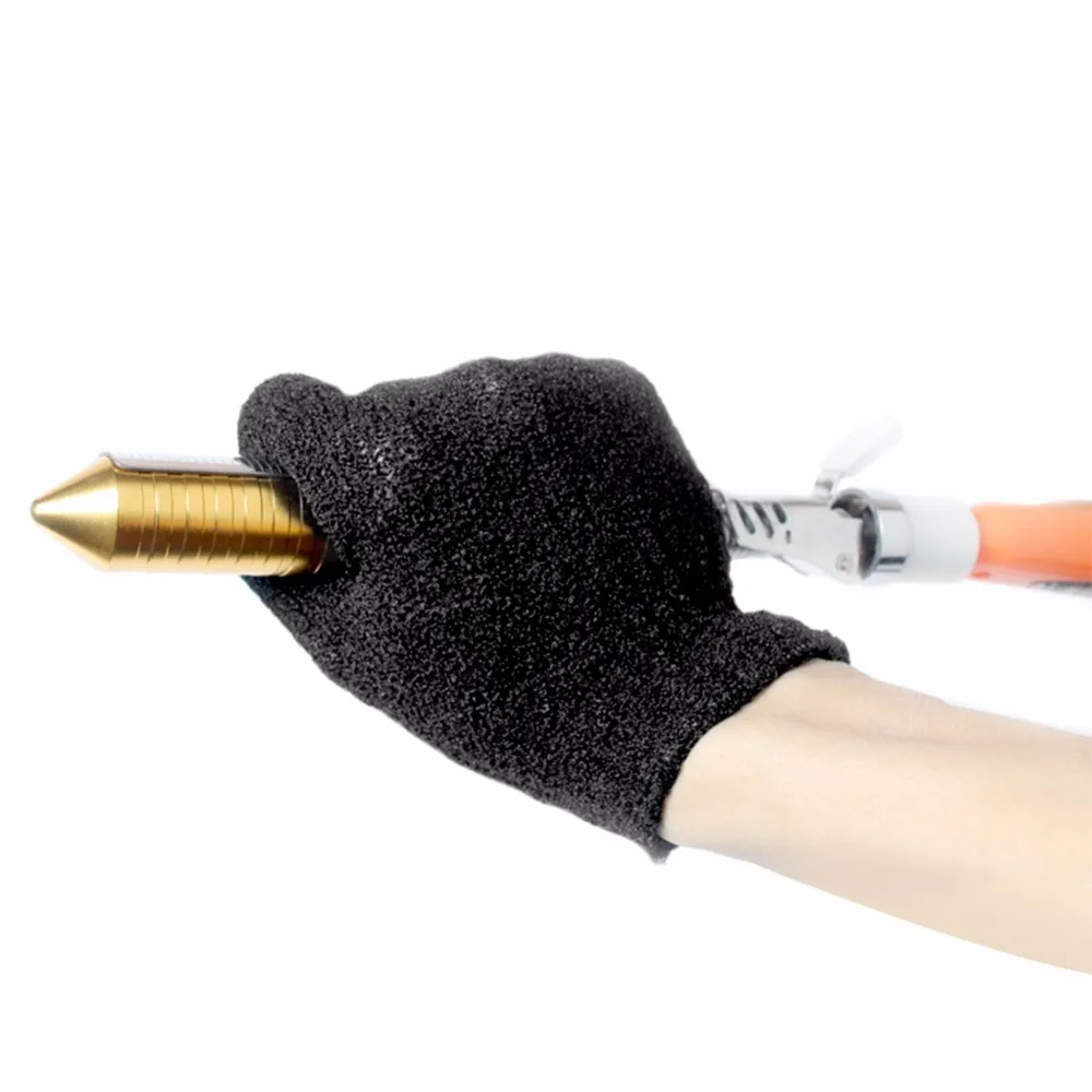 Черные защитные перчатки для укладки волос, выпрямитель для завивки, щипцы для завивки, термостойкие перчатки для парикмахерских, аксессуары для укладки