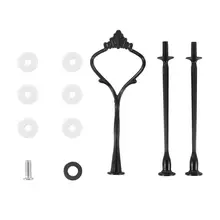 Тарелка для торта ручка установка оборудования панель-кассета держатель 5 цветов Корона Форма наколенник с пластиной 3 яруса кружевных