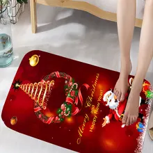 Рождественские декоративные коврики 3D Санта-Клаус, ковры для детской комнаты, игровой коврик, фланелевый коврик с эффектом памяти, коврик для гостиной, ванной комнаты