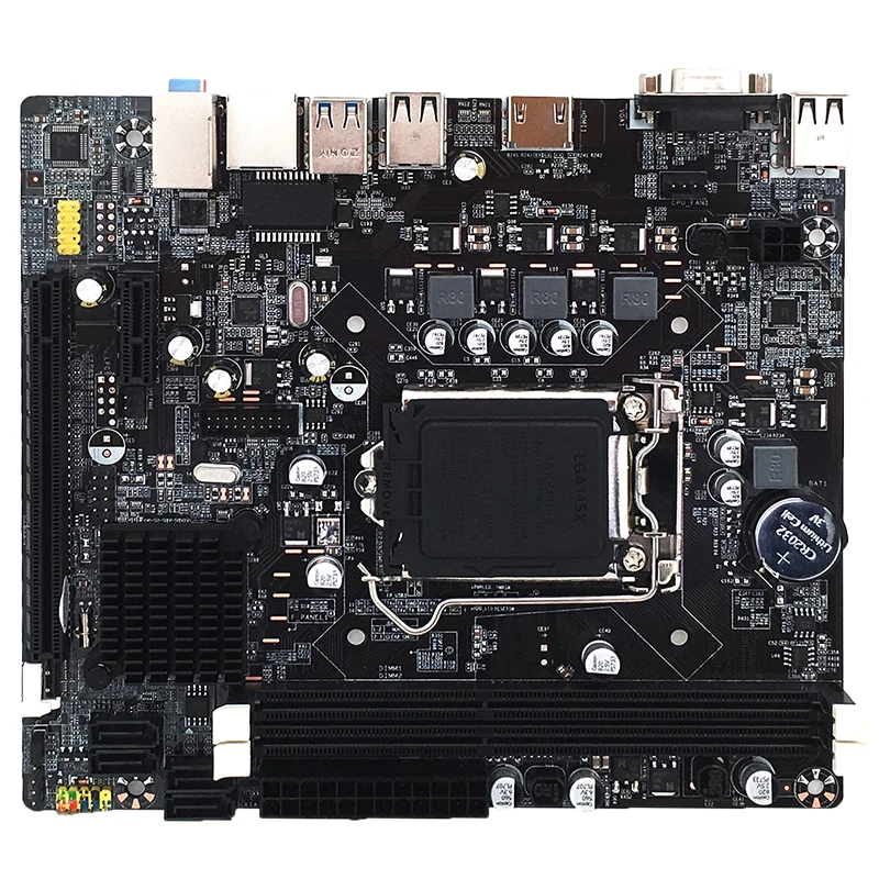 

Jia Huayu Desktop Computer Mainboard Motherboard DDR3 PCIE Micro-ATX for Intel B75 Support CPU LGA 1155
