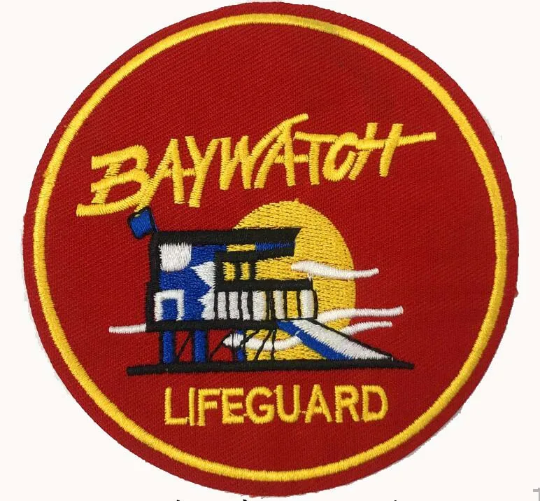 

BAYWATCH LIFEGUARD iron on Patches badge DIY Clothing accessories embroidered Wholesale