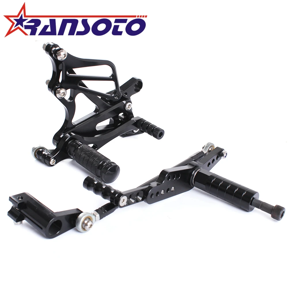 

RANSOTO Brand new Adjustable Full CNC aluminum Motorcycle Rearsets Rear Set For YAMAHA YZF R1 2007-2008