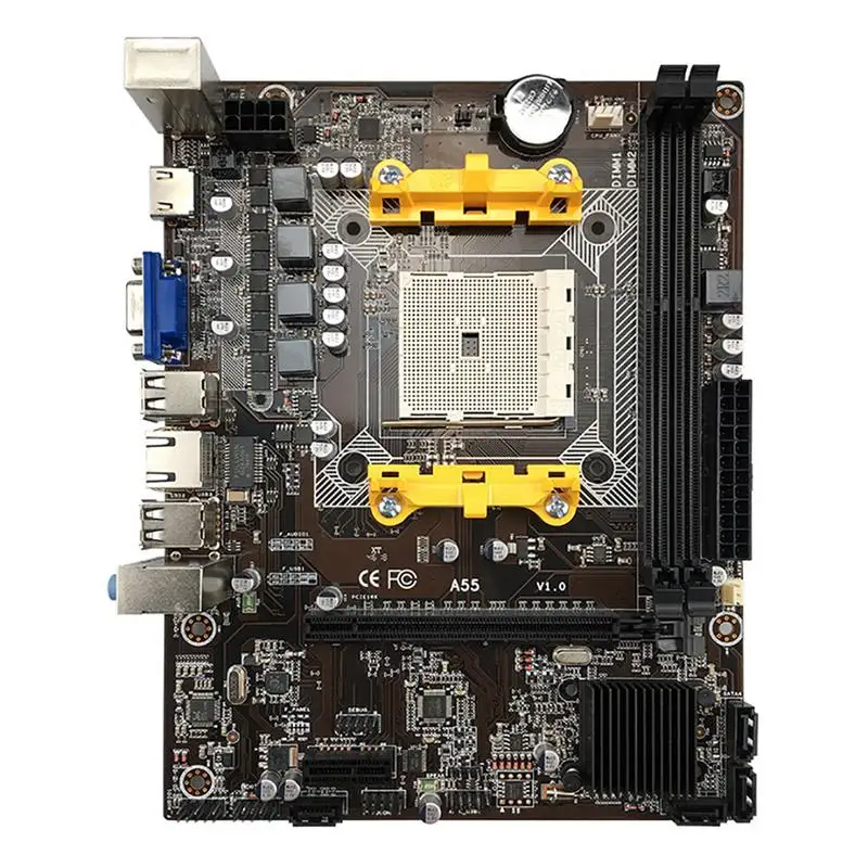 

A55 Computer Socket FM2 AMD Desktop Motherboard Support DDR3 AMD A8 A4 330 x4 631