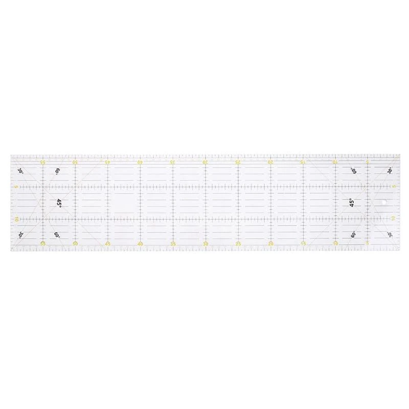 

SNNY-Diy Handmade Patchwork Feet Tailor Quilting Tools Acrylic Material 60x15 Cm Patchwork Measuring Ruler Seam Sewing Scale R