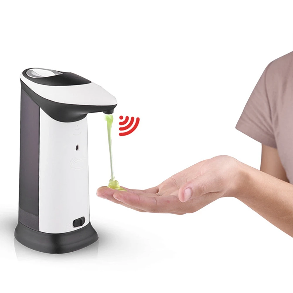 

420ml Automatic Liquid Soap Dispenser Shower Bath Hands Free Automatic Infrared Sensor Soap Dispenser for Bathroom Kitchen