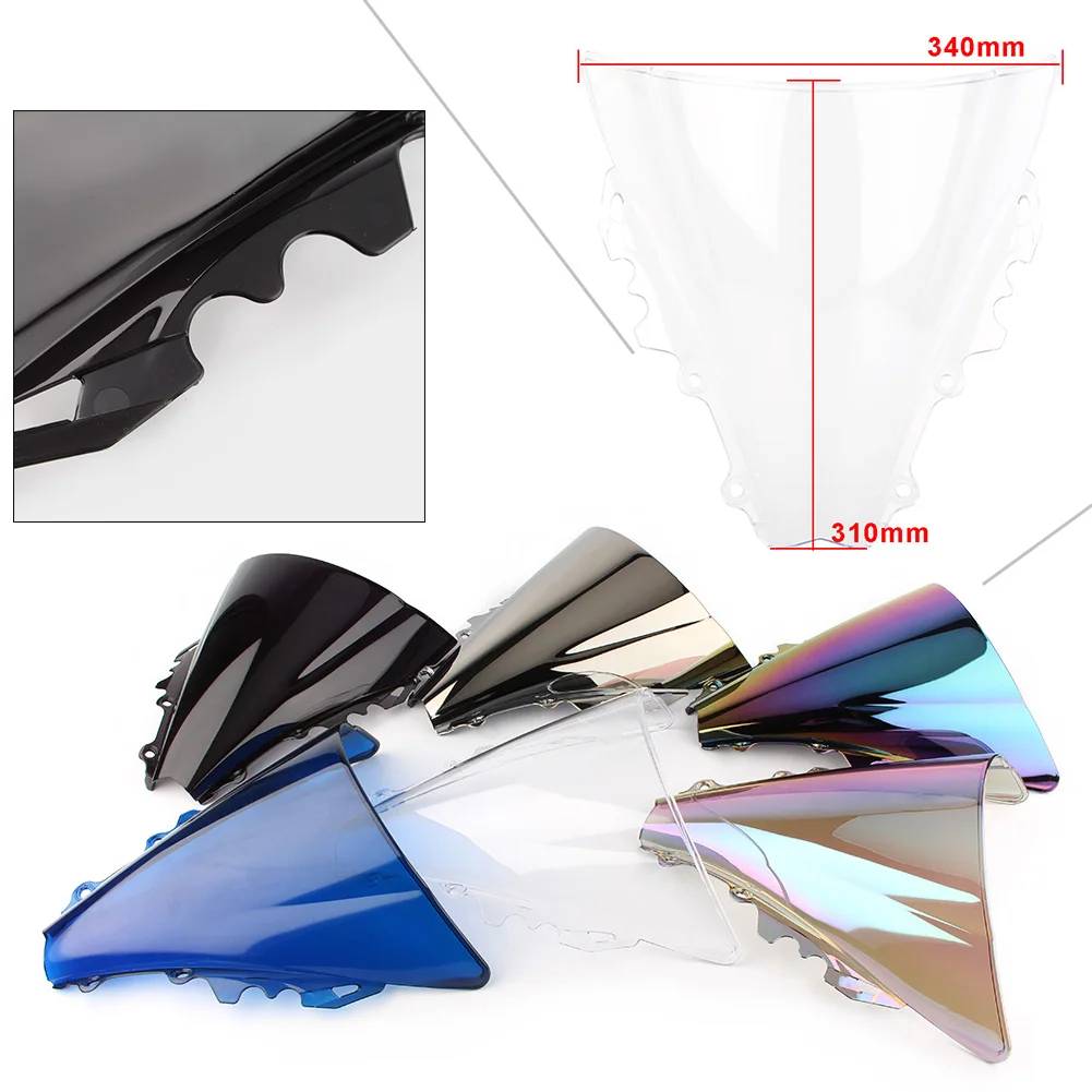 

YZF R6 2006 Double Bubble Windshield Windscreen For Yamaha YZF-R6 600 2006 2007 06 07 ABS Plastic