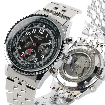 

Luxury Watch Man Chronograph Men Watch Automatic Mechanical Top Timepiece Clock Gifts for Male Stainless Steel Bangle Watch