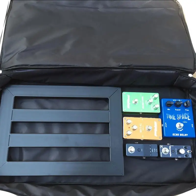 Портативный гитарный педаль эффектов, сумка для Гига, Универсальный DIY гитарный педалборд, мягкий чехол, 60*33*10 см