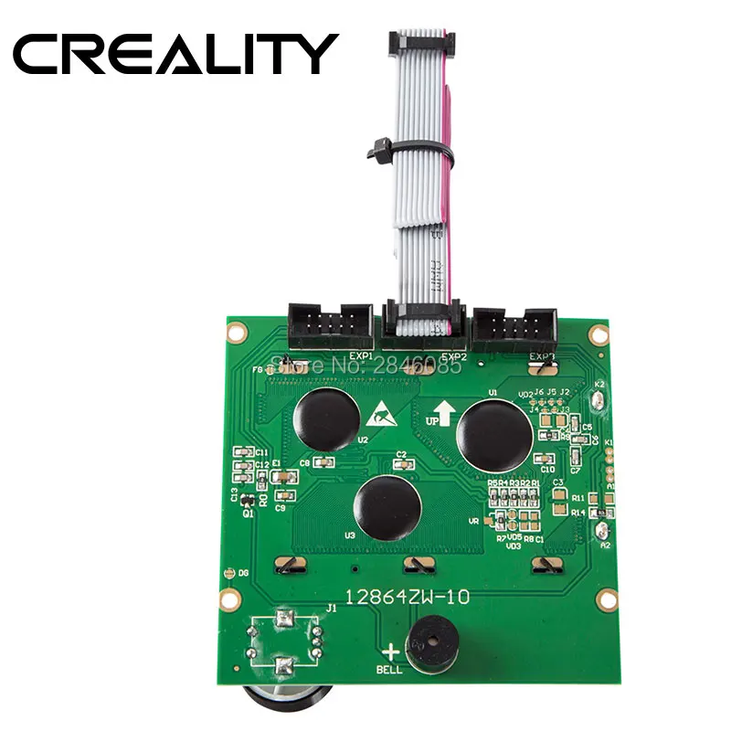 CREALITY 3D أجزاء تحكم RAMPS 1.4 LCD 12864 لوحة التحكم شاشة زرقاء + كابل ل CREALITY Ender-3 3D طابعة