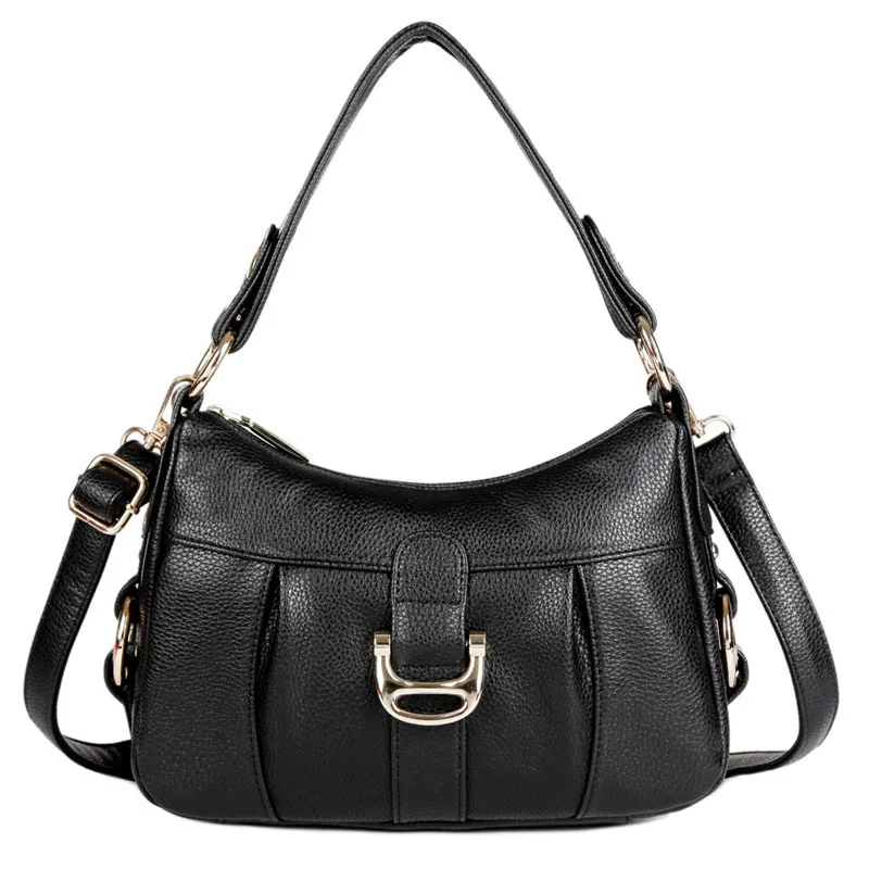 

Aibkhk Handbags Women Bags Designer Leather Ladies Shoulder Casual Crossbody Soft Top-Handle Bags