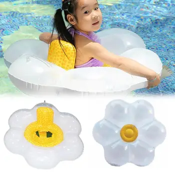 

Swimming Rings for Babies Summer Outdoor Beach Pool Children Cloud Flower Swimming Ring Cross Seat without burrs