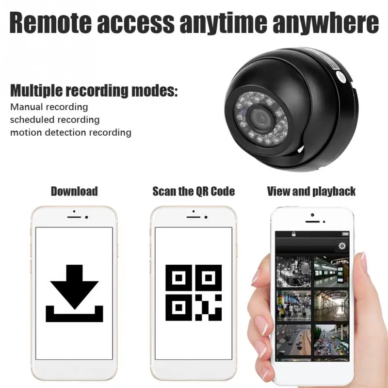 5 в 1 HD 720P NVR видео для домашнего наблюдения Комплекты камеры безопасности 1080N AHD DVR