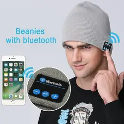 Мужские шапки, беспроводные Bluetooth наушники, музыкальная шапка, умные шапки, гарнитура, теплые шапочки, зимняя шапка с динамиком, микрофон