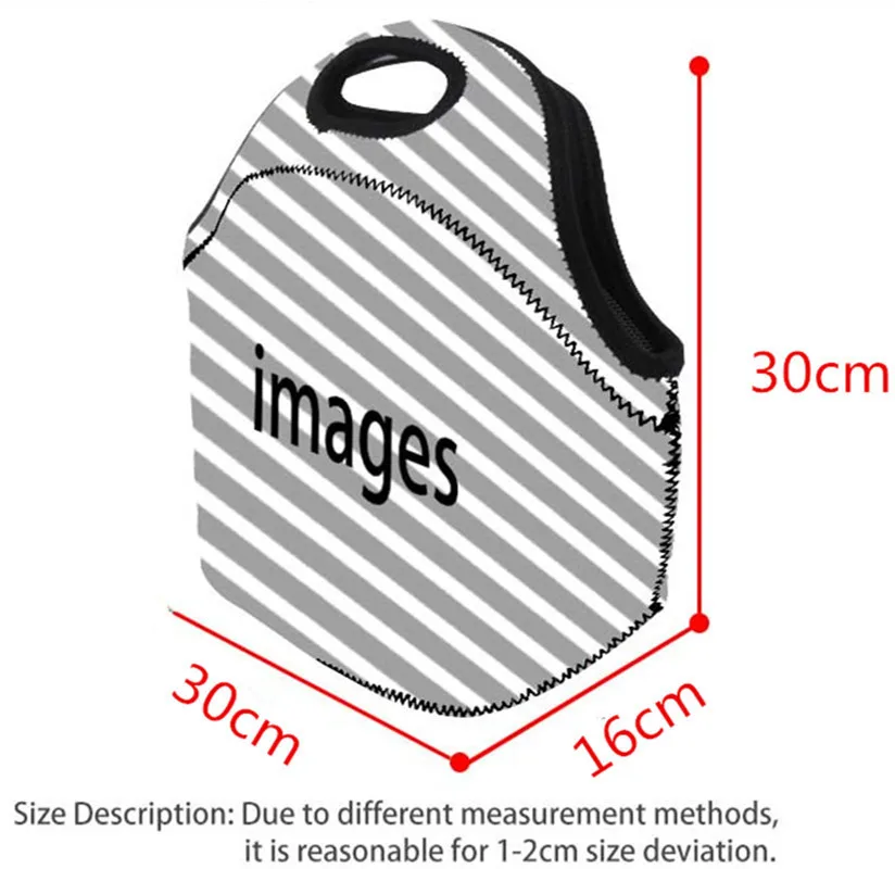 Новая Неопреновая Термосумка для ланчбокса Lancheira Bolsa De Franja, Термосумка Bolsa Termica, сумки для ланча с изоляцией для женщин, сумка для ланча