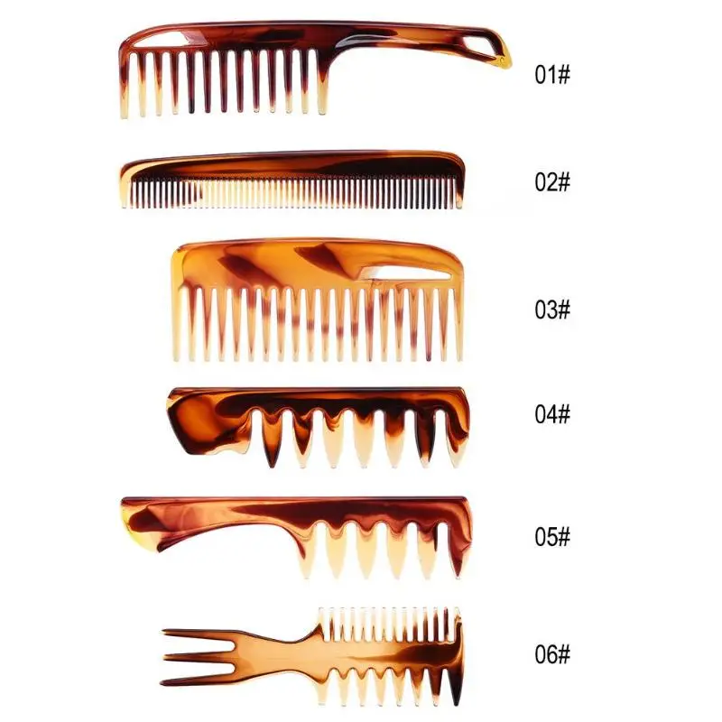 Мужская парикмахерская расческа с широкими зубами, парикмахерская расческа для стрижки вьющихся волос, расческа для ухода за волосами, инструмент для укладки