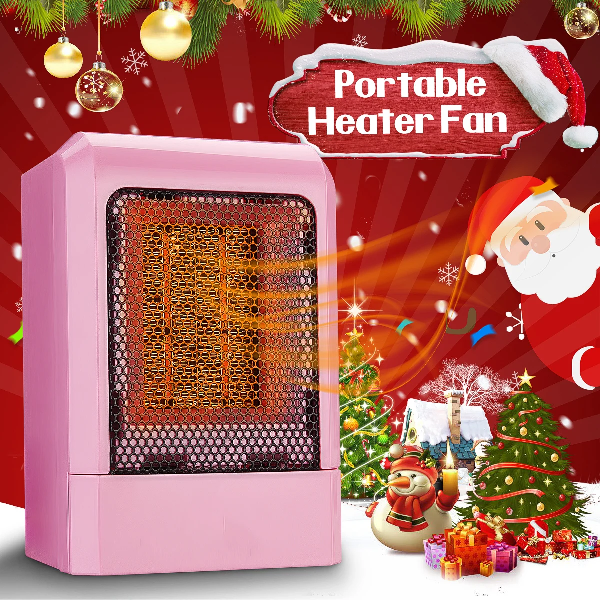 

Electric Heater Fan Mini Portable Hand Heater Heating Space Air Warmer Blower Household Ceramic PTC Fans 500W 220V