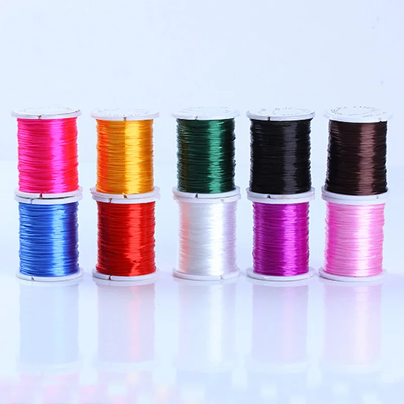 

YYW Crystal Thread For Jewelry Making DIY With Plastic Spool Elastic Cord More Colors For Choice, 1mm, Sold By Spool,2017