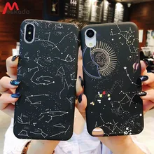 

Moskado Planet Phone Case For iphone XS Max XR X 7 Plus Starry Sky Moon Star Retro Case For iphone 8 6 6s Plus Space Hard Cover