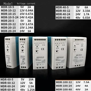 

Free shipping Installation of MDR Industrial Steady Voltage Stabilization Slip Track Switching Power Supply with Guide Track