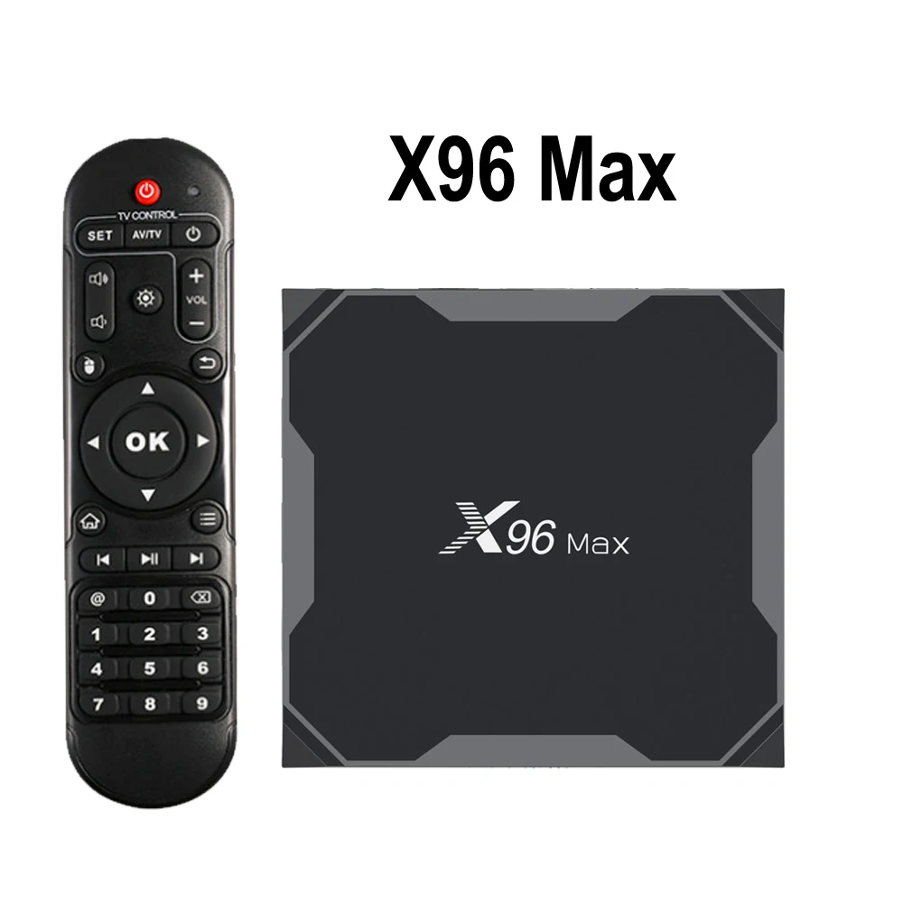 

Android 8.1 TV box Amlogic S905X2 X96MAX 4GB 64GB TV BOX Quad Core 2.4G&5GHz Wifi 1000M H.265 4K Media Player Smart Box X96 MAX