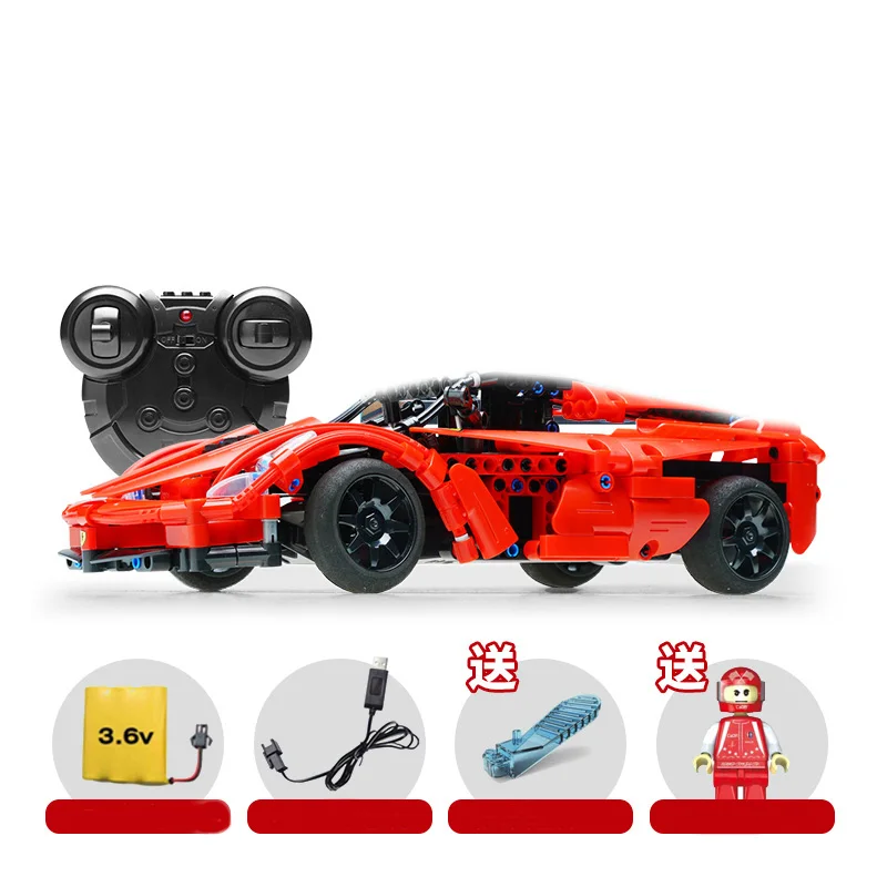 380pcs Technic City Series Racing RC Car Model Building Blocks Bricks Sets Toy Remote Control Sports Cars Compatible Legoed Toys