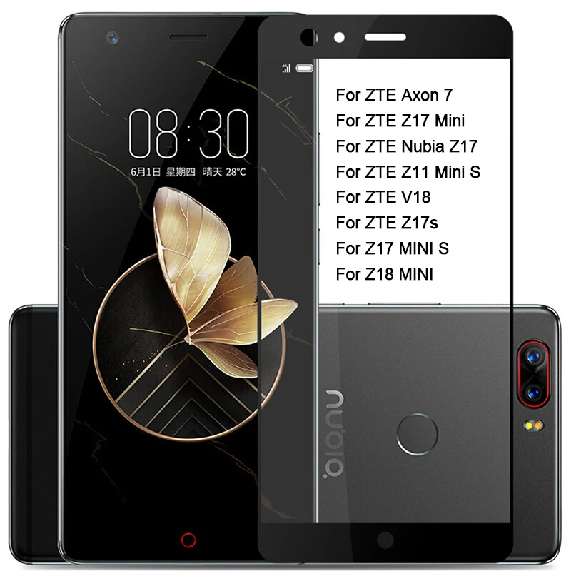

tempered glass for zte nubia z17 mini lite glass full cover for ZTE z18 z11 z17 minis v18 Axon 7 n3 protective glas on z 17 18