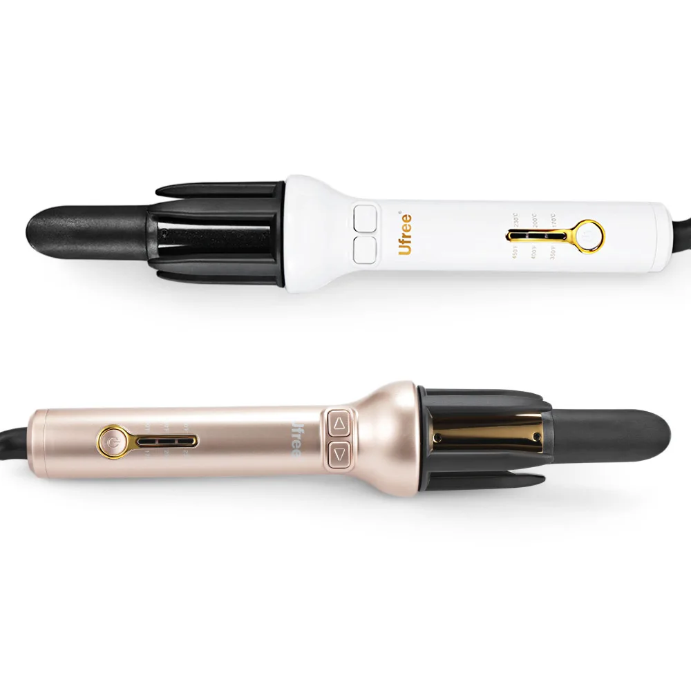 

Hair Curler 360 Degree Rotatable Automatic Rotating Roller Adjustable Temperature Double-Layer Ceramic Glaze Hair Curling Iron