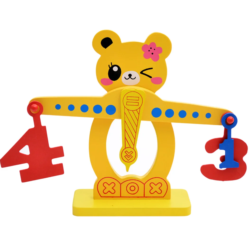 Медвежонок Math Balancing Scale Match Game Number Balance настольная игра обучающая игрушка для детей