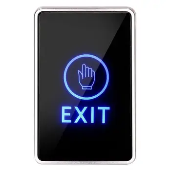 

Touch Type Door Exit Button Infrared Sensing Door Exit Release Unlock Button Switch Panel LED Light for Access Control System