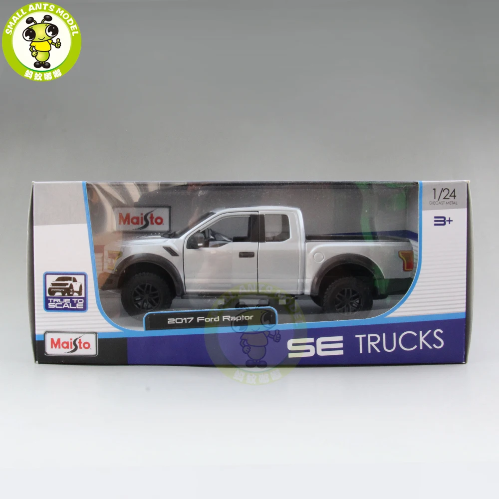 1/24 Ford F150 F 150 Raptor грузовики пикап литой металлический автомобиль модель игрушки для детей мальчик девочка подарок коллекция Maisto серебро