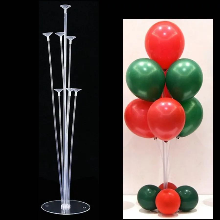 

Party Decor Plastic Transparent Balloon Column Stand Kits Arch Stand with Frame Base Pole for Wedding Party Decoration