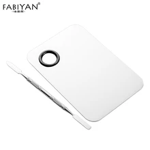 Гель для ногтей Палитра шпатель кремовых теней основа, смешивание Нержавеющая сталь Косметика для макияжа инструменты