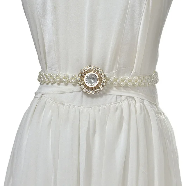 Fashion Stretch Ladies Waist Belt Female Luxury Prom Wedding Elastic