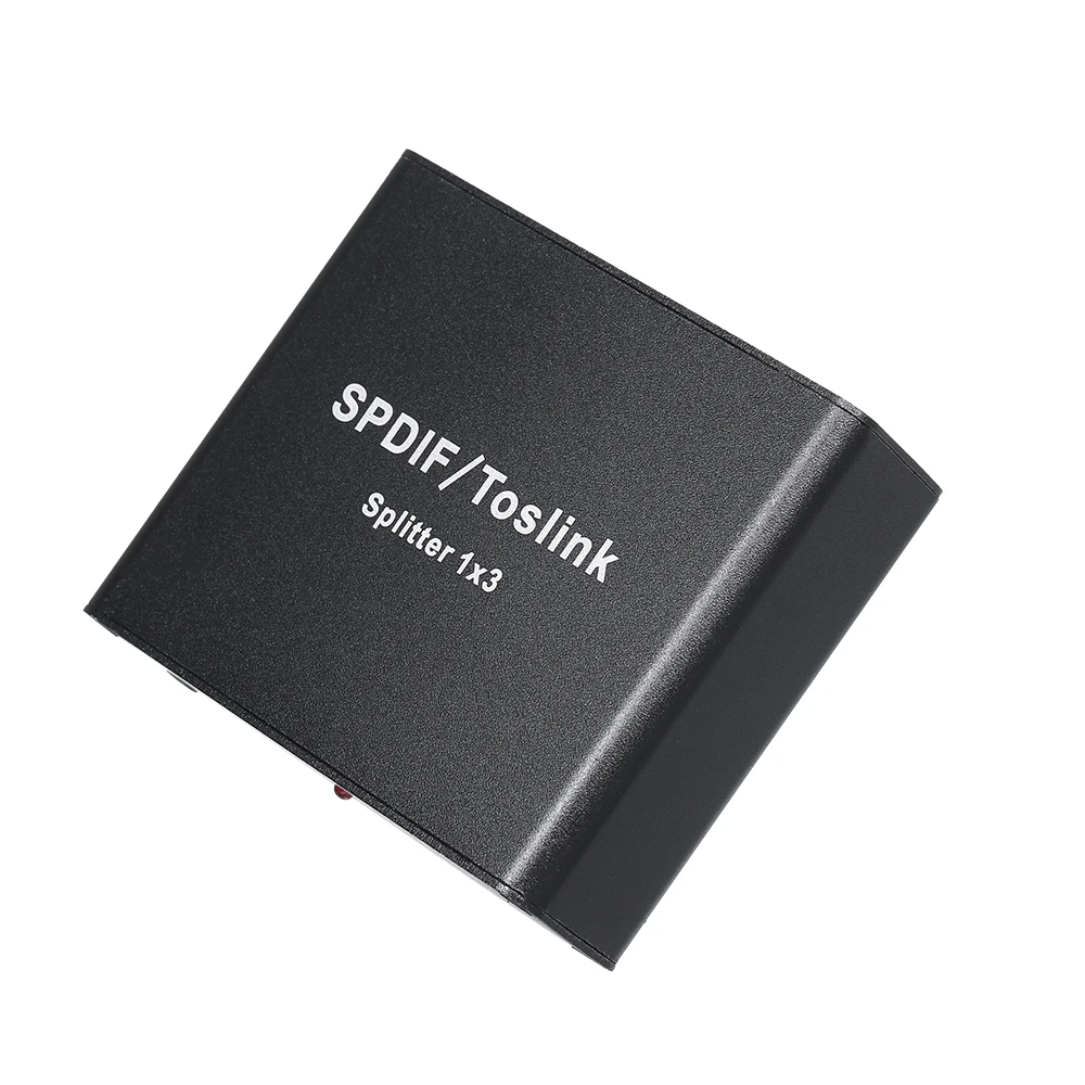 100% Высокое качество SPDIF Toslink Цифровой оптический аудио сплиттер 1x3 адаптер от 1 до 3