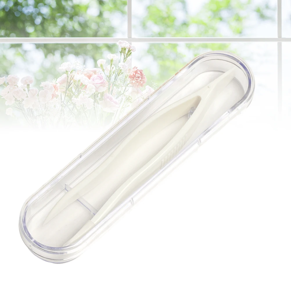 Lenses Tweezers Clean Oversized Portable Safe Forceps Clamp Tweezers for Daily Use Outdoor Travelling Home 2