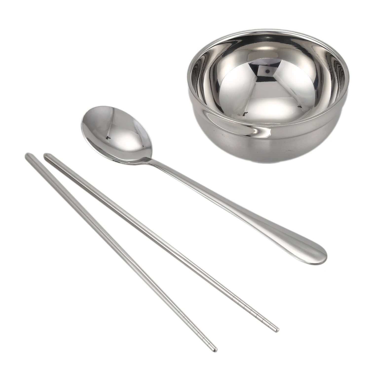 Nueva venta portátil de acero inoxidable vajilla de mesa al aire libre Mesa cuchara tenedor Picnic conjunto