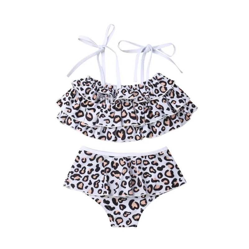 

Mother Daughter Swimsuit Mommy Swimwear Bikini sets Leopard Brachwear Clothes Mom Baby Dresses Clothing Family Matching Outfits