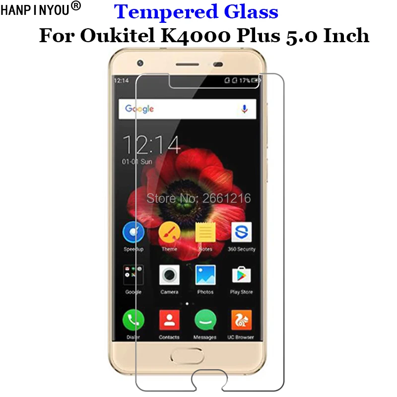 

Fr Oukitel K4000 Plus 5.0" Anti-Scratch Front Tough Tempered Glass 9H 2.5D Premium Screen Protector Film Guard Oukitel K4000plus