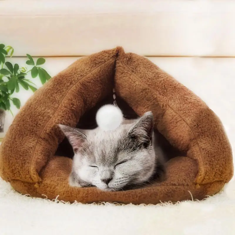 Comfortable Mats Triangle Cat Litter Sleeping Bag Kennel Washable
