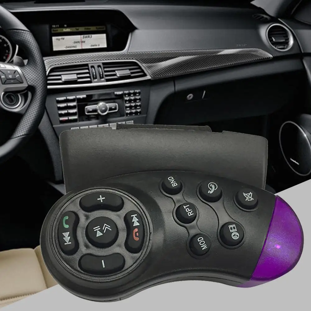  Car MP3 Dedicated Remote Controller Car DVD Steering Wheel Remote Control MOD RPT BND Switching Battery Powerd