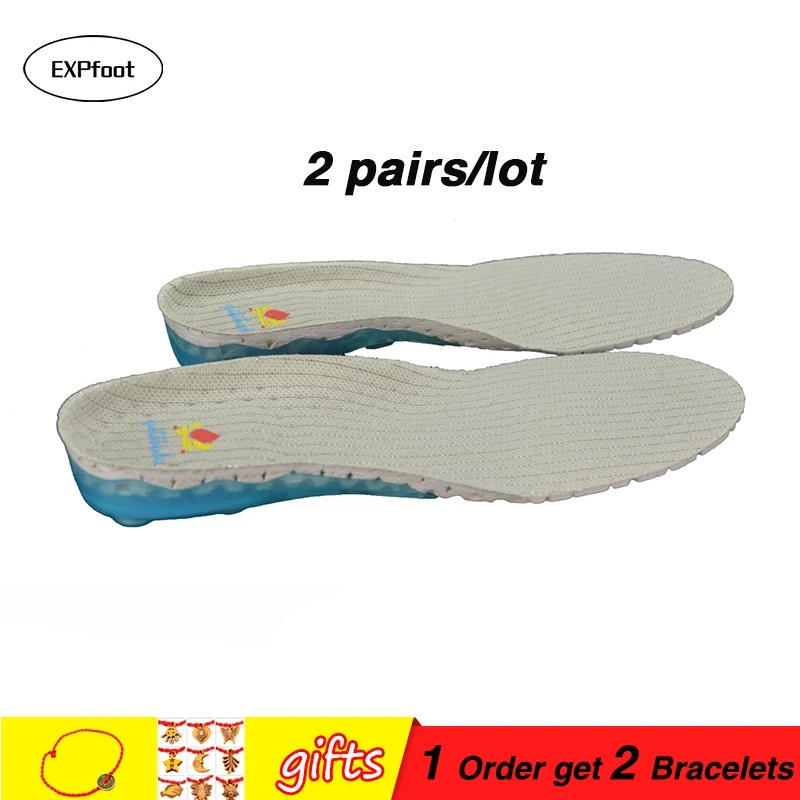2 pair/lot Unisex Insoles for shoes sports running shoe pad spring insole shock absorptions for