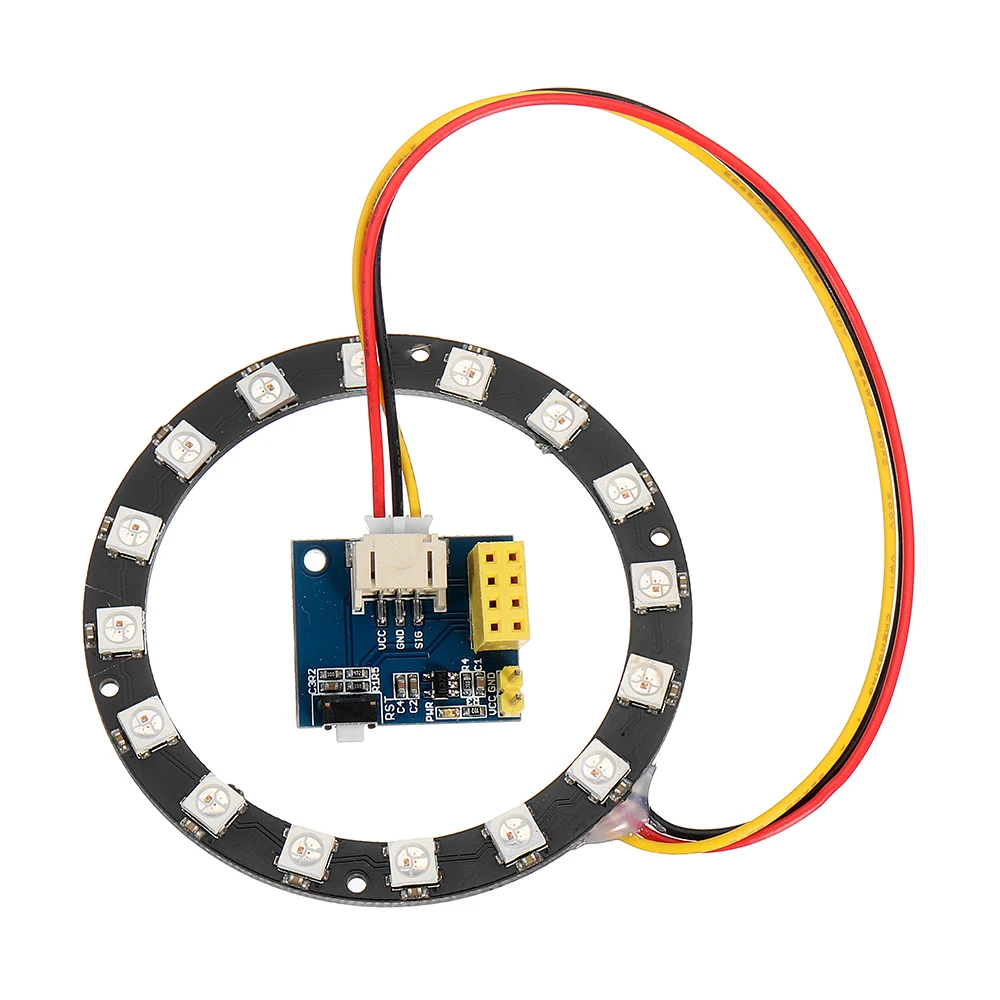 

Light Ring Electronic Maker Student Education ESP8266 ESP01S 01 RGB LED Smart Wifi Kit