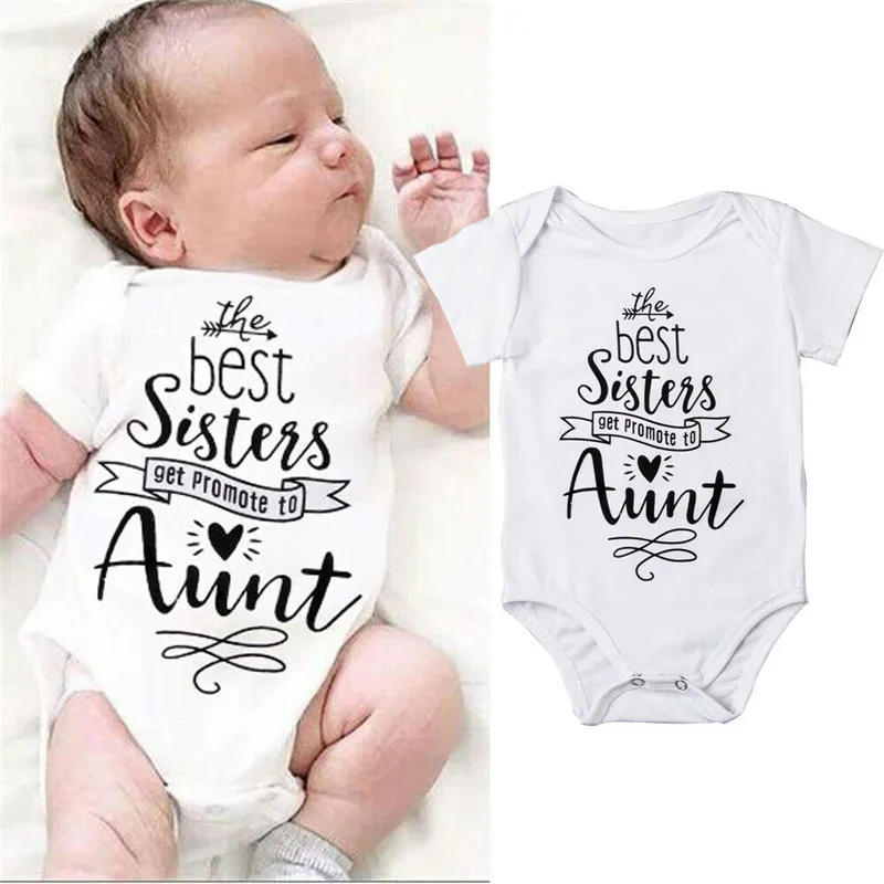 Infant Newborn Baby Boy Girls Clothing Summer Unisex Girl Bodysuit Funny Letter Print Short Sleeve Sunsuit 0-18M |