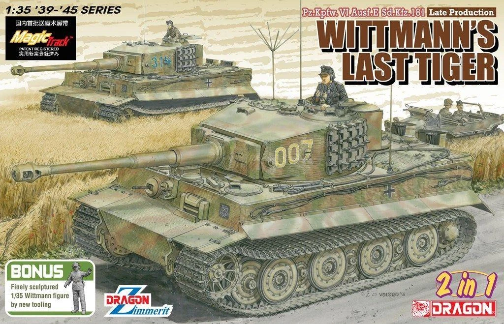 DRAGON 1/35 6800 Pz.Kpfw.VI Ausf.E Sd.Kfz 181- Wittmann's Last Tiger 3 Bonus
