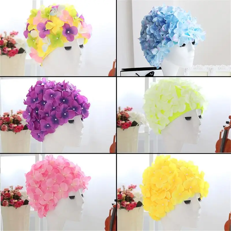 3D رومانسية زهرة قبعة السباحة اتجاهات الموضة الكوبية الزهور نمط قبعة السباحة المياه الرياضية مريحة كاب قطرة الشحن 3D رومانسية زهرة قبعة السباحة اتجاهات الموضة الكوبية الزهور نمط قبعة السباحة المياه الرياضية مريحة كاب قطرة الشحن