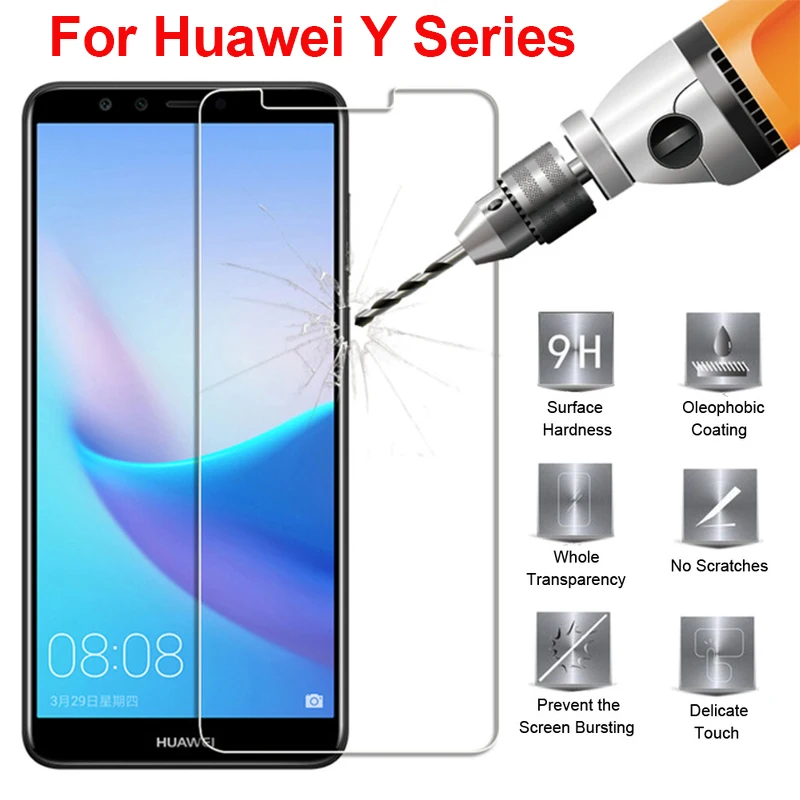 Стекло для Huawei Y6 Y7 Prime 2018 Y9 Y3 Y5 2017 Y6ii pro защита экрана Y 3 5 6 7 9 защитное стекло