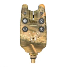 2 светодиода водостойкий Регулируемый тон громкости чувствительность звуковое оповещение Рыбалка укуса сигнализация для удочки